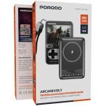 Porodo Arcade Volt 10000 mAh MagSafe Power Bank PDP XH002BK – 20 W Fast Charge, 15 W Wireless with Built-In Game Console - Image 6