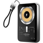 Porodo Arcadevolt 5000 mAh MagSafe Power Bank PDPBXH003BK – 20 W Fast Charge, 15 W Wireless & Built-In Game Console - Image 3