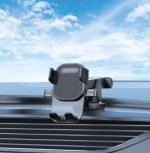 Porodo Auto-Clamp Extension Dashboard & Windshield Mount (PD-AVACRM-BK) – Universal Design, 360° Rotation, One-Hand Operation, - Image 2