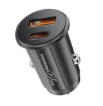 Porodo Blue Dual Port 30W Car Charger with C-to-C Cable – Fast Charging, Compact Design, Dual USB-A & USB-C Ports​ Best Price In Muscat Oman