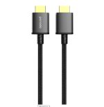 Porodo Braided HDMI Ultra HD Cable 8KHDM2 – 1.8m, HDMI 2.1, 48Gbps, 8K@60Hz, 4K@120Hz, High-Speed, Durable Design,