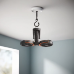 Porodo Dual Head Fan with Tripod Base, LED Light & Power Bank PD-LFST150 – Portable Rechargeable Cooling Fan - Price in Oman - Image 6