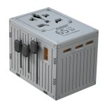 Porodo FWC038 5-Port Travel Universal Charger – 65W PD Fast Charging, Compact Design Price In Muscat Oman