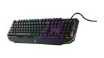 Porodo Gaming Mechanical Keyboard Ultra PDX217 – 104 Keys, RGB Lighting, Aluminum Panel, Red Switch – Arabic/English Layout,
