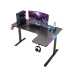 Porodo Gaming Xcommand Carbon Fiber Gaming Table in Oman – Pro RGB Battle Station Setup