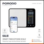 Porodo Kalio Smart Food Kitchen Scale in Oman – High Precision Digital Scale - Image 4