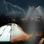 Porodo Lifestyle 7800 Lumens Camping Light with Tripod Stand & Remote Control – PD-CLFS6LSR-BK - Image 4