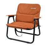 Porodo Lifestyle Camping Foldable Cushioned Chair – Lightweight Aluminum Frame, 150kg Load Capacity,