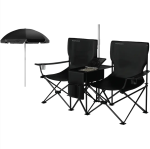 Porodo Lifestyle Campshade Dual Camping Chair with Removable Umbrella & Cup Holder - Image 3
