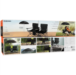 Porodo Lifestyle Campshade Dual Camping Chair with Removable Umbrella & Cup Holder - Image 7