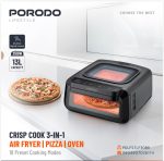 Porodo Lifestyle Crisp Cook 3-in-1 Air Fryer & Pizza Oven (13 L / 2100 W) – Model PDLFSTLF30BK - Image 5