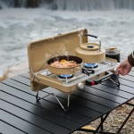 Porodo Lifestyle Dual-Burner Foldable Camping Stove – 2 × 3500 W Portable Outdoor Gas Cooker (Price In Oman) - Image 9