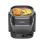 Porodo Lifestyle Dual Design Air Fryer & Grill LFST022 – 4.5L Glass Container, 8 Preset Functions, Touch Screen, - Image 2