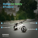 Porodo Lifestyle JoyCruiser Kids Electric Bike – Rechargeable Ride-On, LED Lights & Parental Remote | - Image 8