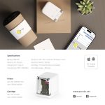 Porodo LifeStyle LSMIPRT Portable Mini Handheld Inkjet Printer (850mAh, Wi-Fi/USB-C, Tri-Colour Ink) - Image 3