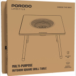 Porodo Lifestyle Multi-Purpose Outdoor Square Grill Table | Portable Camping & BBQ Cooking Table | - Image 6