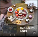 Porodo Lifestyle Multi-Purpose Tabletop Grill – Foldable Birch Wood Design, Portable Outdoor Cooking Station, - Image 3