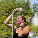 Porodo Lifestyle Portable Electric Shower Pump PD‑LFST021‑OG – 7800 mAh Battery, LED Temp Display & Bidet for Camping (Price In Oman) - Image 4