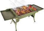 Porodo Lifestyle Portable Folding Seated BBQ Grill — Compact Charcoal & Folding Legs for Camping, Beach & Backyard — - Image 5