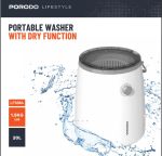 Porodo Lifestyle Portable Washer With Dry Function LFST064 – Compact 2-in-1 Washing Machine, Ideal for Apartments and Travel, - Image 2
