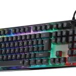Porodo Lucid Gaming Keyboard PDX216 – 104 Keys, RGB Lighting, Anti-Ghosting, Arabic/English Layout
