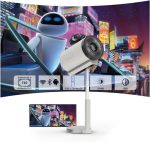 Porodo Lumio Smart FHD Projector PDTS17 – 1080p Full HD, 180 ANSI Lumens, Android 13, Telescopic Stand & Wireless Mirroring | - Image 10