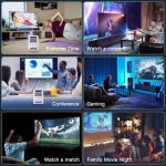 Porodo Mini Projector PD-P720PJR – Wireless Mirroring, LED Lamp, 2000 Lumens, Best Price In Muscat Oman - Image 4