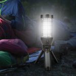 Porodo Outdoor Tripod Lamp (PD-LSTRILMP) – 600LM Rechargeable LED Light with Dual 1200mAh Batteries & Type-C Charging, - Image 3