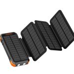 Porodo PB070 20,000 mAh 4‑Panel Solar Power Bank – 20 W USB‑C PD, Hand‑Crank, Flashlight & IP45 Water-Resistant (Price In Oman)