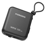 Porodo PBFCH064 4G LTE WiFi 6 Pocket Router with 10000mAh Power Bank,