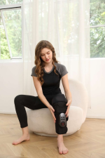 Porodo PD-KNCFMS-GY Knee & Calf Massager – Portable, Rechargeable, 3 Heat & Pressure Levels – Ideal for Pain Relief & Muscle Recovery - Image 3