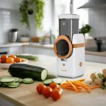 Porodo PD-LSVEGC Lifestyle Electric Vegetable Slicer - Slicer / Shredder / Grater, 80W, Interchangeable Blades - Image 2