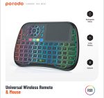 Porodo PD-MWKTC Mini Universal Wireless Keyboard + Touchpad (RGB Backlight, 2.4GHz & Bluetooth) - Image 3