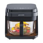 Porodo PD‑LSGAFR.BK – 5.5 L Full Glass Touch-Control Air Fryer with Turbo Circulation (1200 W)