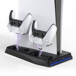 Porodo PDX114 Multifunction PS5 Cooling & Charging Stand – 3-Level Fan Speed, Dual Controller Dock, USB-C Power - Image 5