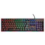 Porodo PDX210 Mechanical Gaming Keyboard – 104 Keys, RGB Backlit, Anti-Ghosting, English/Arabic Layout