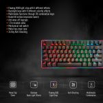 Porodo PDX210 Mechanical Gaming Keyboard – 104 Keys, RGB Backlit, Anti-Ghosting, English/Arabic Layout - Image 2