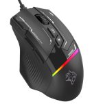 Porodo PDX321 7200 DPI RGB Gaming Mouse – 8 Programmable Keys, Wired USB, 1.5m Braided Cable,