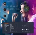 Porodo PDX418 RGB Gaming Headset – 50mm Drivers, Detachable Omni-Directional Microphone, - Image 2