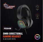 Porodo PDX418 RGB Gaming Headset – Wired Over-Ear Headphones with 50mm Drivers Best Price In Muscat Oman - Image 2
