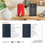 Porodo Portable DLP Projector PD-LSDLPP-BK - 960×540 QHD, Android 9, 8000 mAh Battery & Wireless Mirroring - Image 9