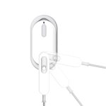 Porodo Portable Lifestyle Steam Iron 1100W – Ceramic Coated Plates, PD-LSMSI-WH, - Image 3