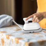 Porodo Portable Lifestyle Steam Iron 1100W – Ceramic Coated Plates, PD-LSMSI-WH, - Image 4
