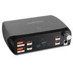 Porodo PowerGate Smart Charging Station – 7-Port GaN Desktop Power Hub 252 W