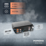 Porodo PowerGate Smart Charging Station – 7-Port GaN Desktop Power Hub 252 W - Image 5
