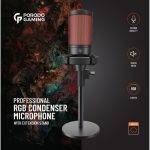 Porodo Professional RGB Condenser Microphone PDX519 – USB-C, Studio Quality, Touch Mute, Shock Mount, Extension Stand – - Image 2