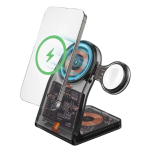 Porodo Shell Wireless Charging Stand FWCH062 (PD-FWCH062-BK) — 15W Multi-Device Wireless Charging with Detachable Watch Charger |