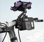 Porodo Shock-Absorption 360° Rotatable Bicycle Phone Mount with GoPro Interface (PD-RBPMNT-BK) - Image 5
