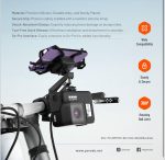 Porodo Shock-Absorption 360° Rotatable Bicycle Phone Mount with GoPro Interface (PD-RBPMNT-BK) - Image 7