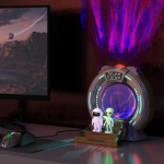 Porodo Stargate Lamp Alien Projection Light Speaker + Bluetooth White Noise Timer PD-SGPTR3WS – Ambient Decor, 8 Modes, Remote & Timer - Image 2